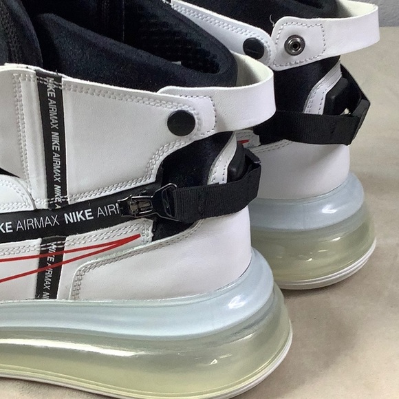 The Nike Air Max 720 Saturn White Black Red Sz 11 - Picture 11 of 15